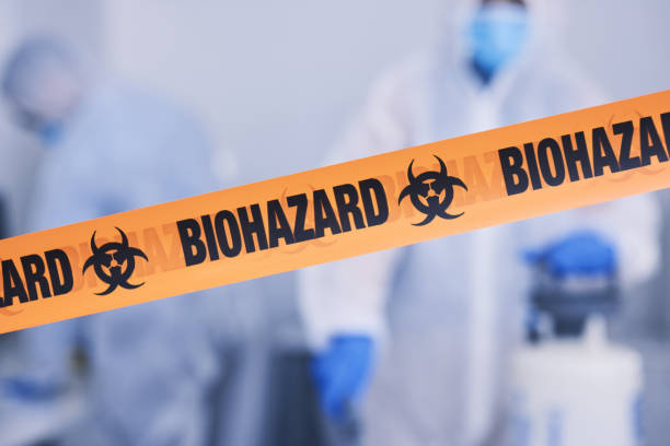Professional Biohazard Cleanup technician working in Stokes, NC